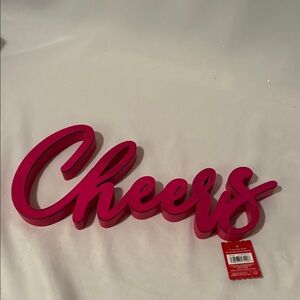 Pink 'Cheers' Decorative Sign - Michaels Ashland